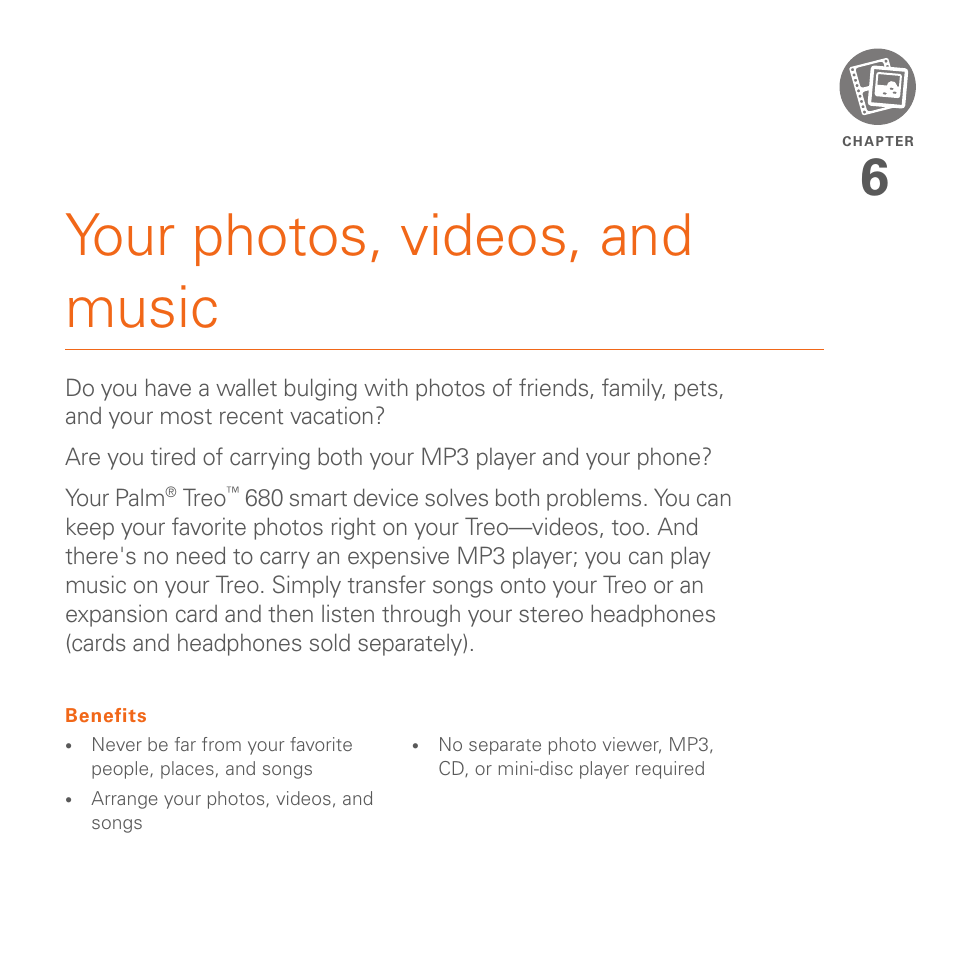 Your photos, videos, and music | Palm 680 User Manual | Page 133 / 312