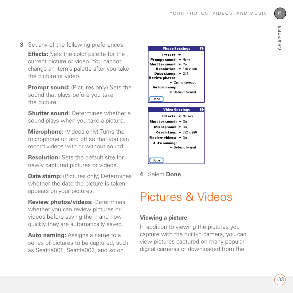 Pictures & videos, Viewing a picture | Palm 680 User Manual | Page 139 / 312