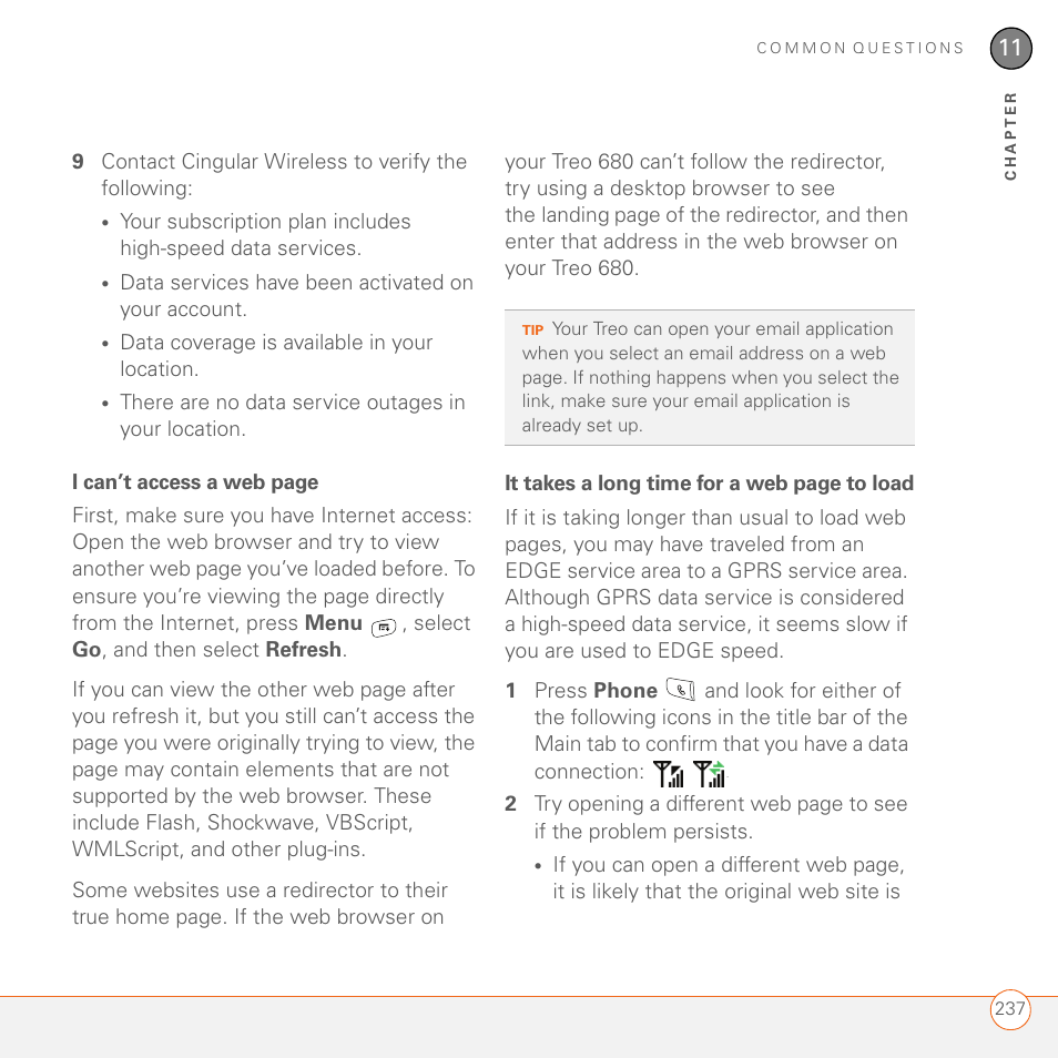 Palm 680 User Manual | Page 243 / 312