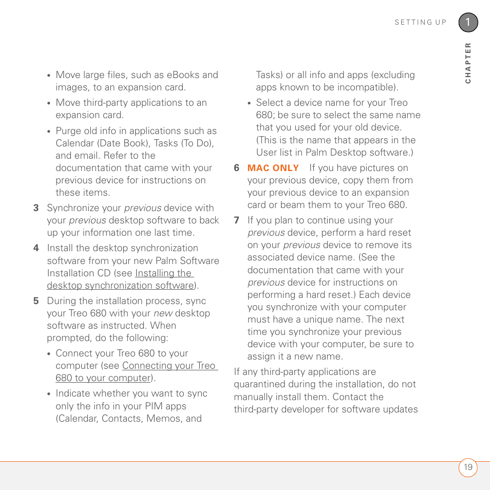 Palm 680 User Manual | Page 25 / 312