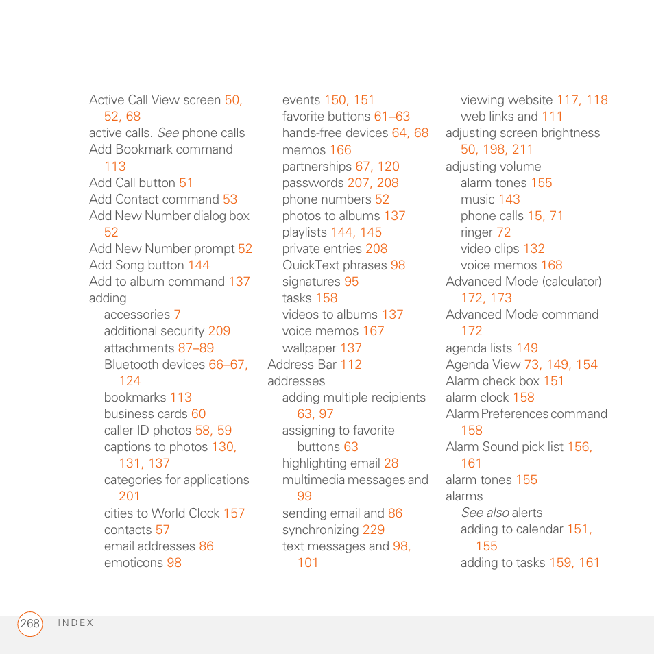 Palm 680 User Manual | Page 274 / 312