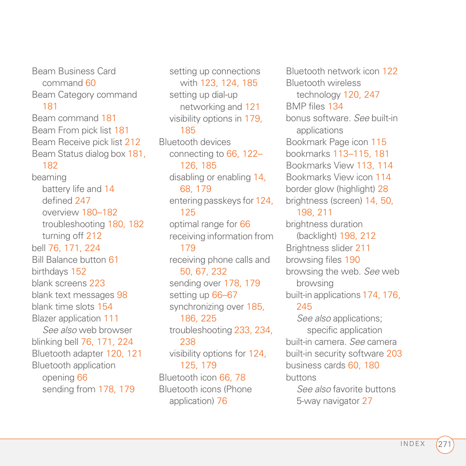 Palm 680 User Manual | Page 277 / 312