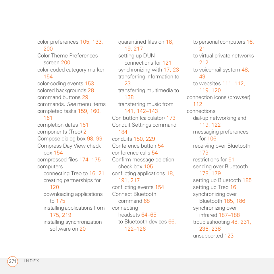 Palm 680 User Manual | Page 280 / 312