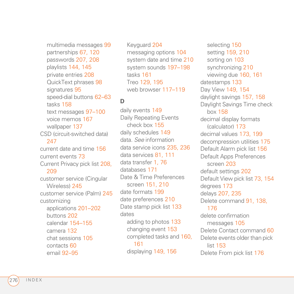 Palm 680 User Manual | Page 282 / 312