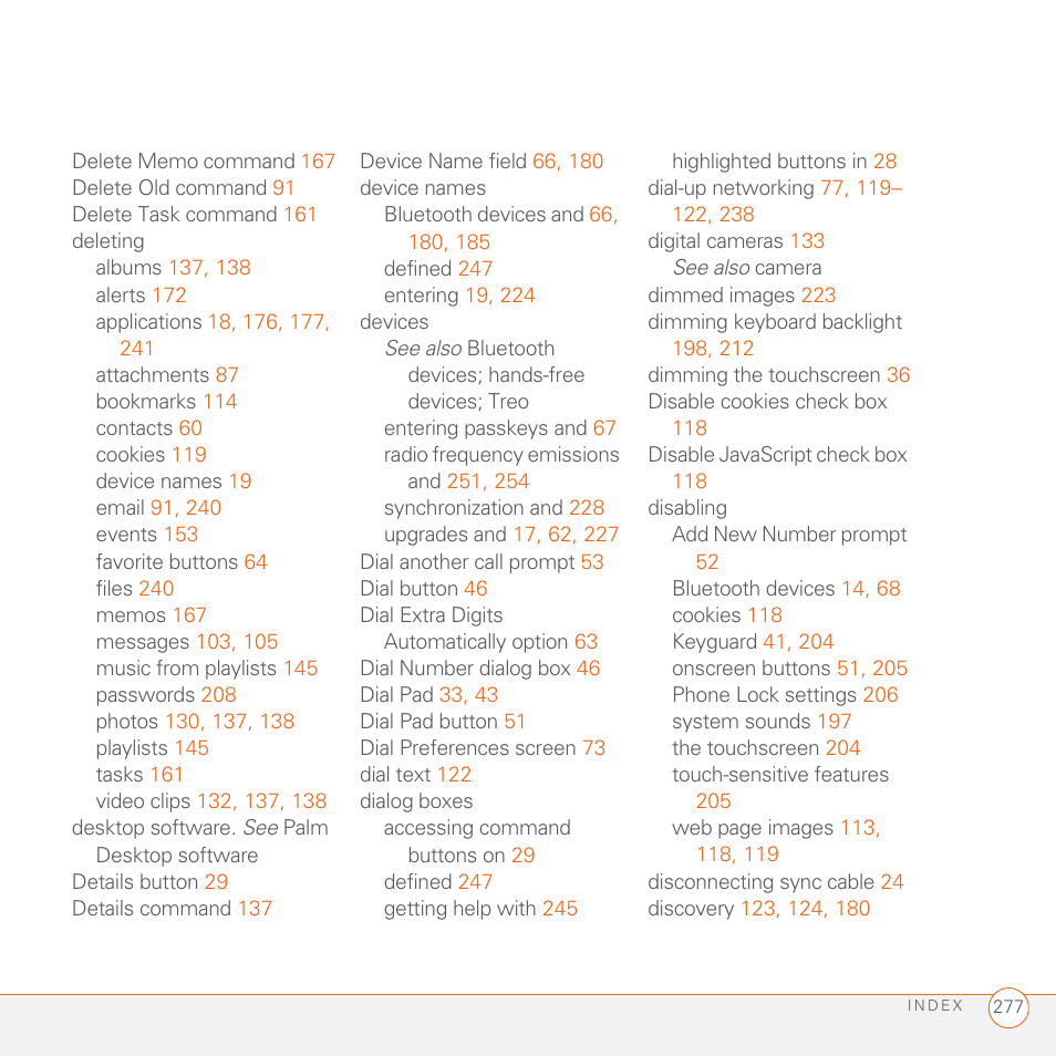 Palm 680 User Manual | Page 283 / 312