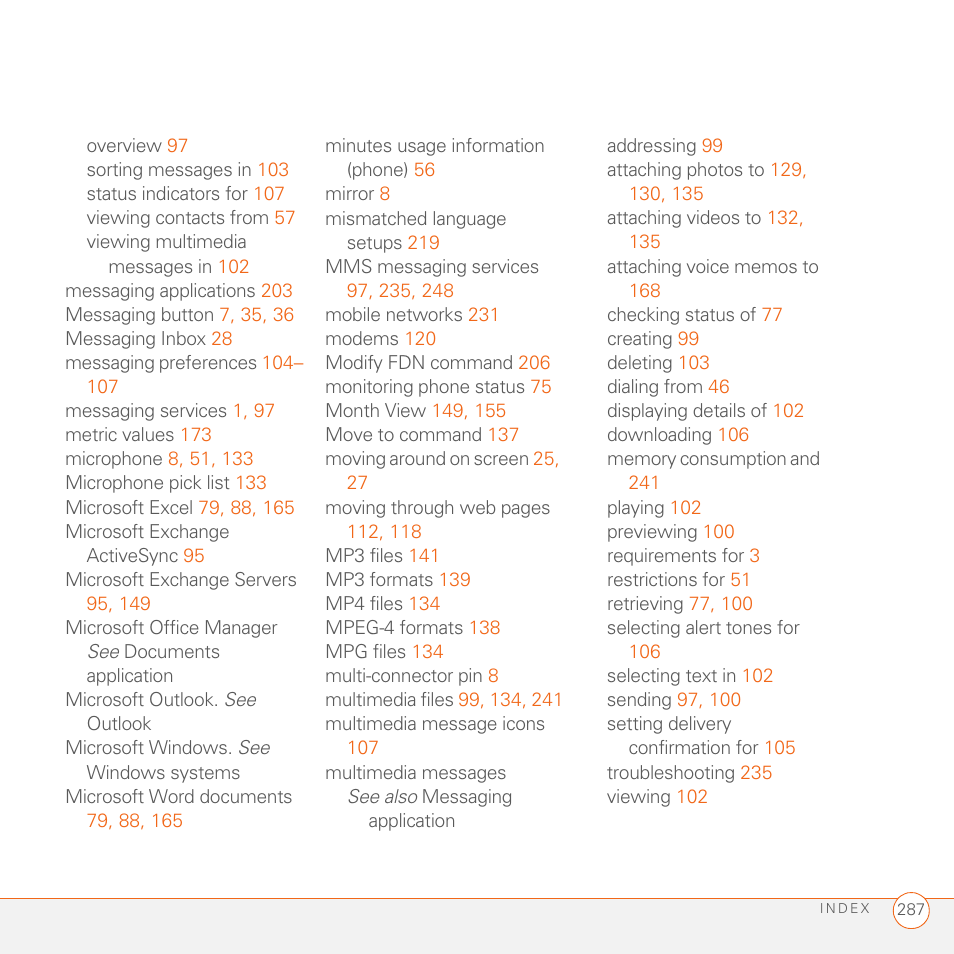 Palm 680 User Manual | Page 293 / 312