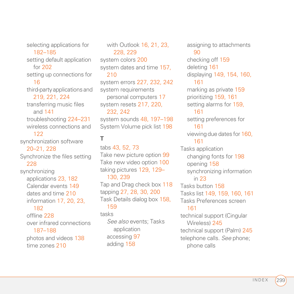Palm 680 User Manual | Page 305 / 312