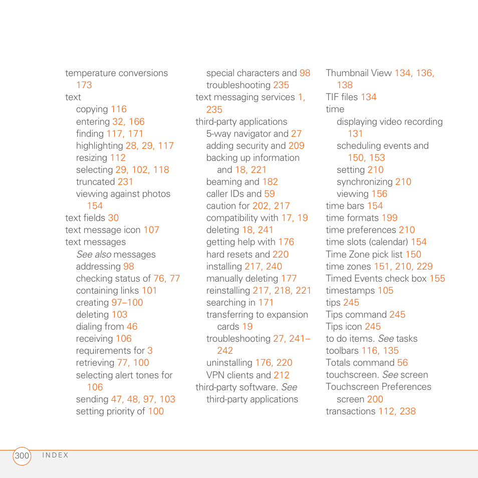 Palm 680 User Manual | Page 306 / 312