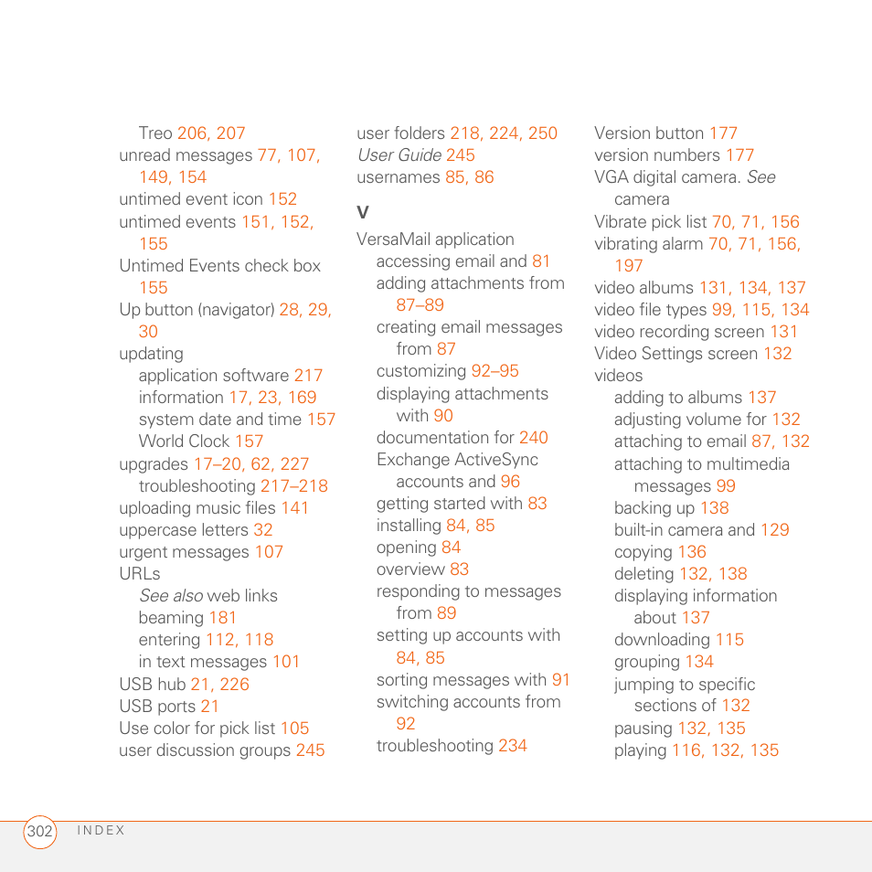 Palm 680 User Manual | Page 308 / 312