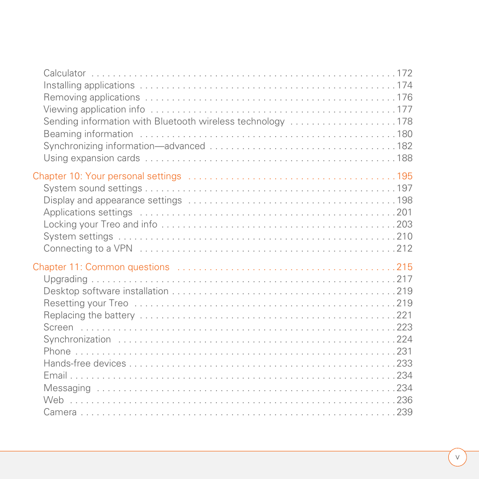 Palm 680 User Manual | Page 5 / 312