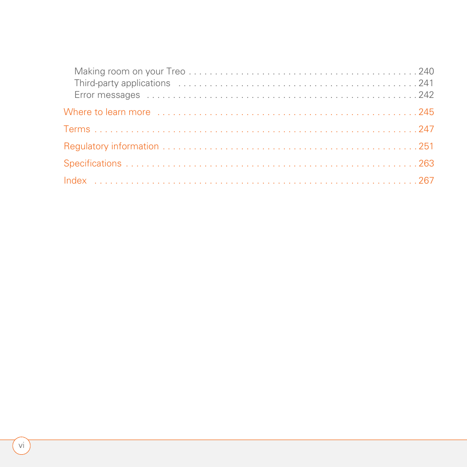 Palm 680 User Manual | Page 6 / 312