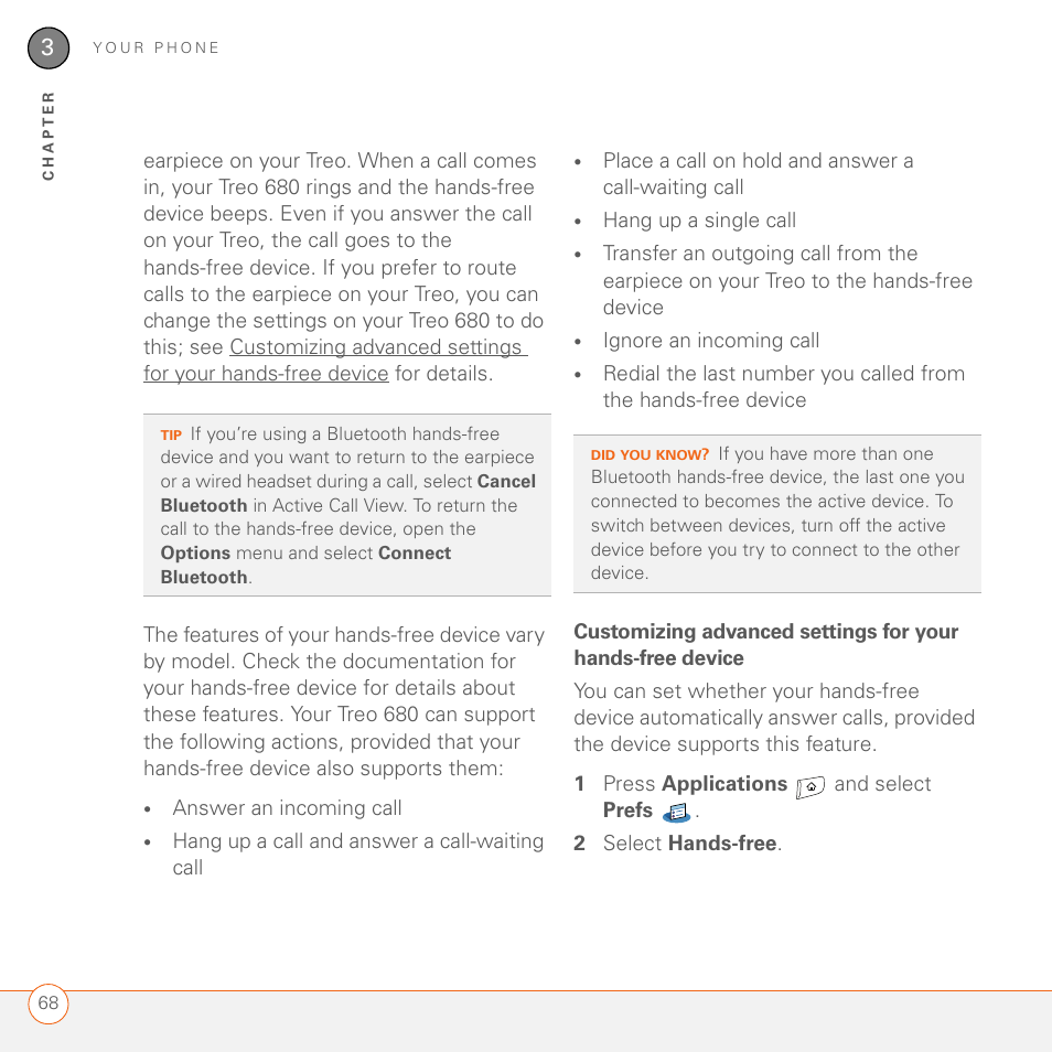 Palm 680 User Manual | Page 74 / 312