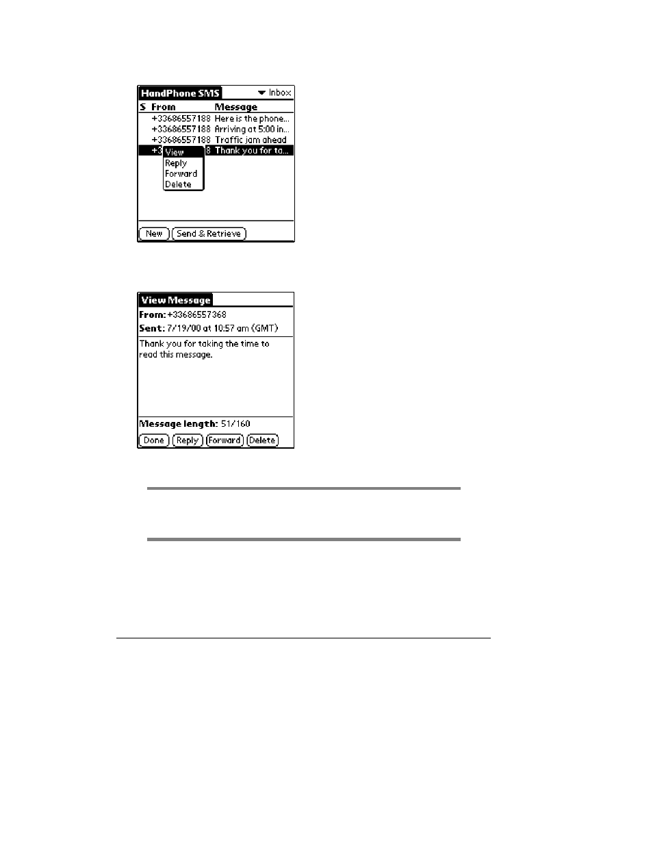 Palm HandPHONE SMS User Manual | Page 10 / 21