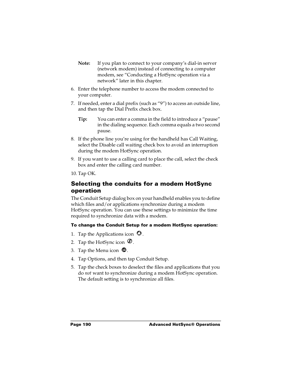 Palm Handhelds m500 User Manual | Page 200 / 286