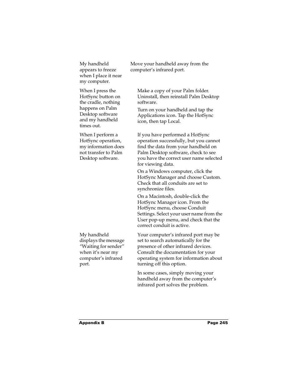 Palm Handhelds m500 User Manual | Page 255 / 286
