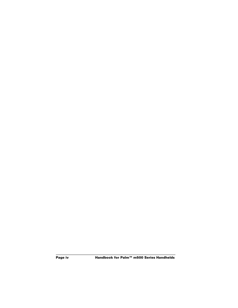 Palm Handhelds m500 User Manual | Page 4 / 286