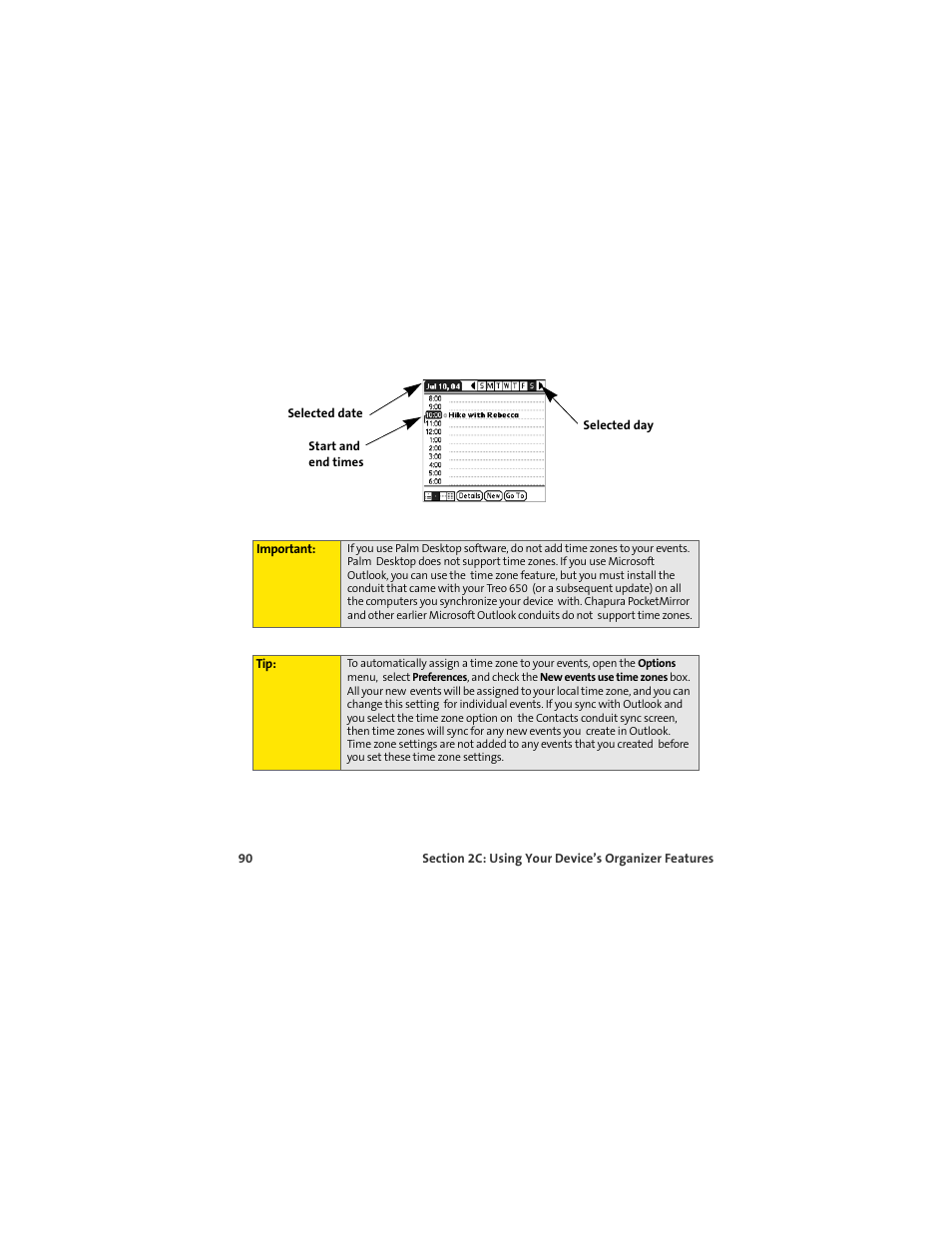 Palm 650 User Manual | Page 102 / 388