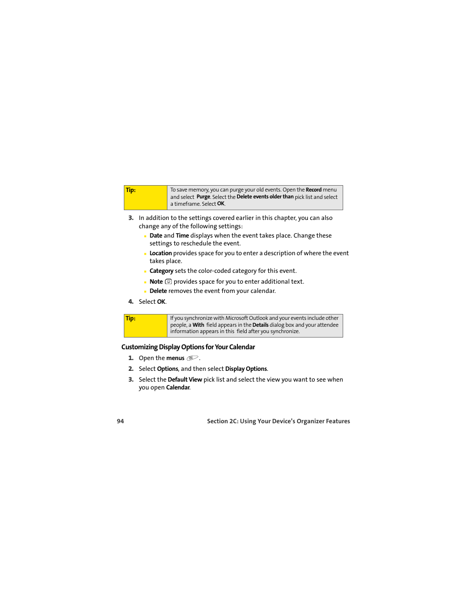 Palm 650 User Manual | Page 106 / 388
