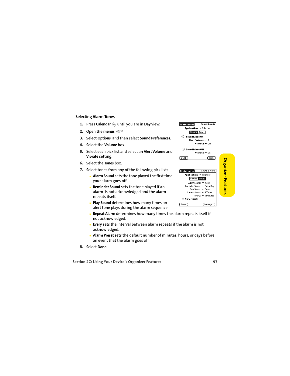Palm 650 User Manual | Page 109 / 388