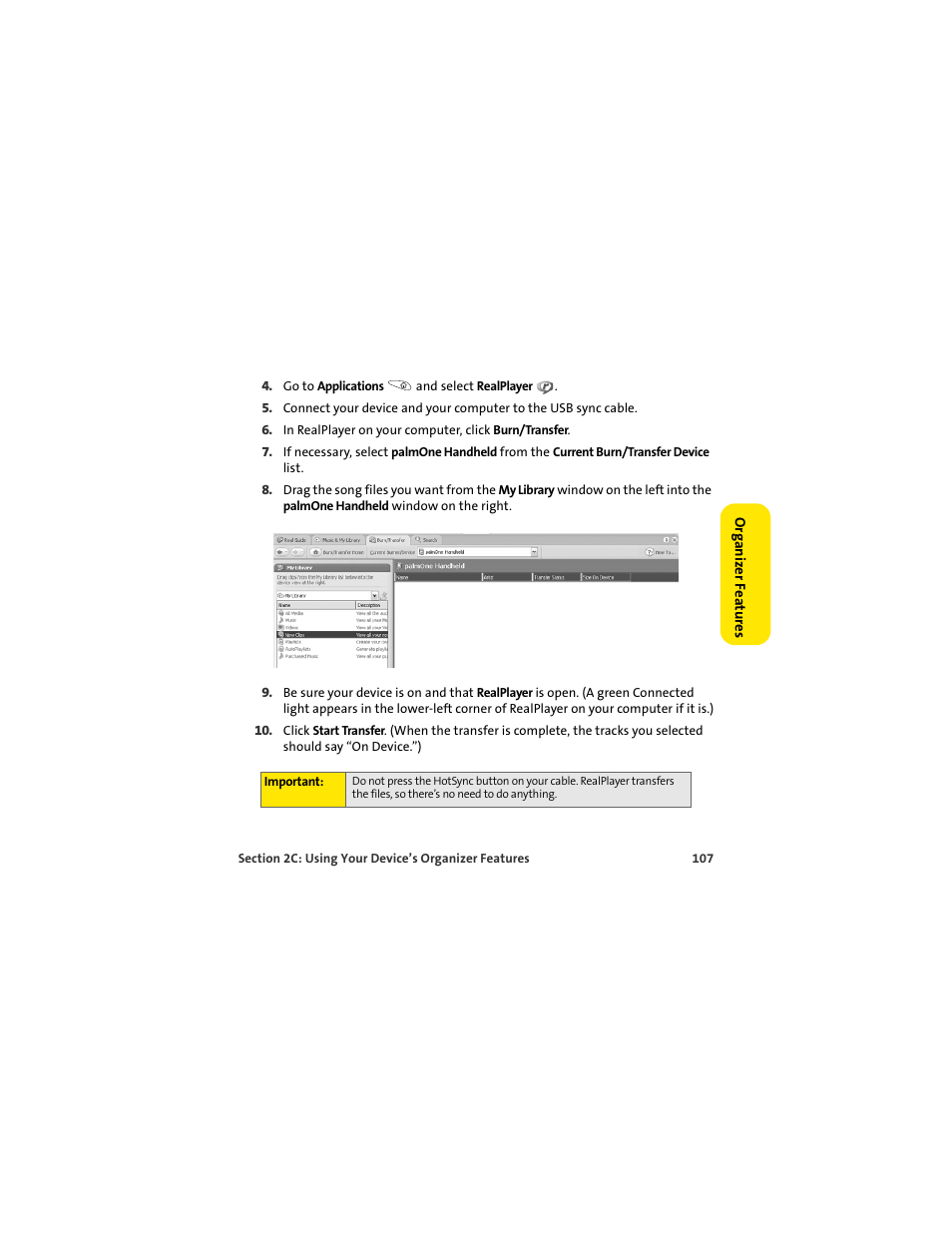 Palm 650 User Manual | Page 119 / 388