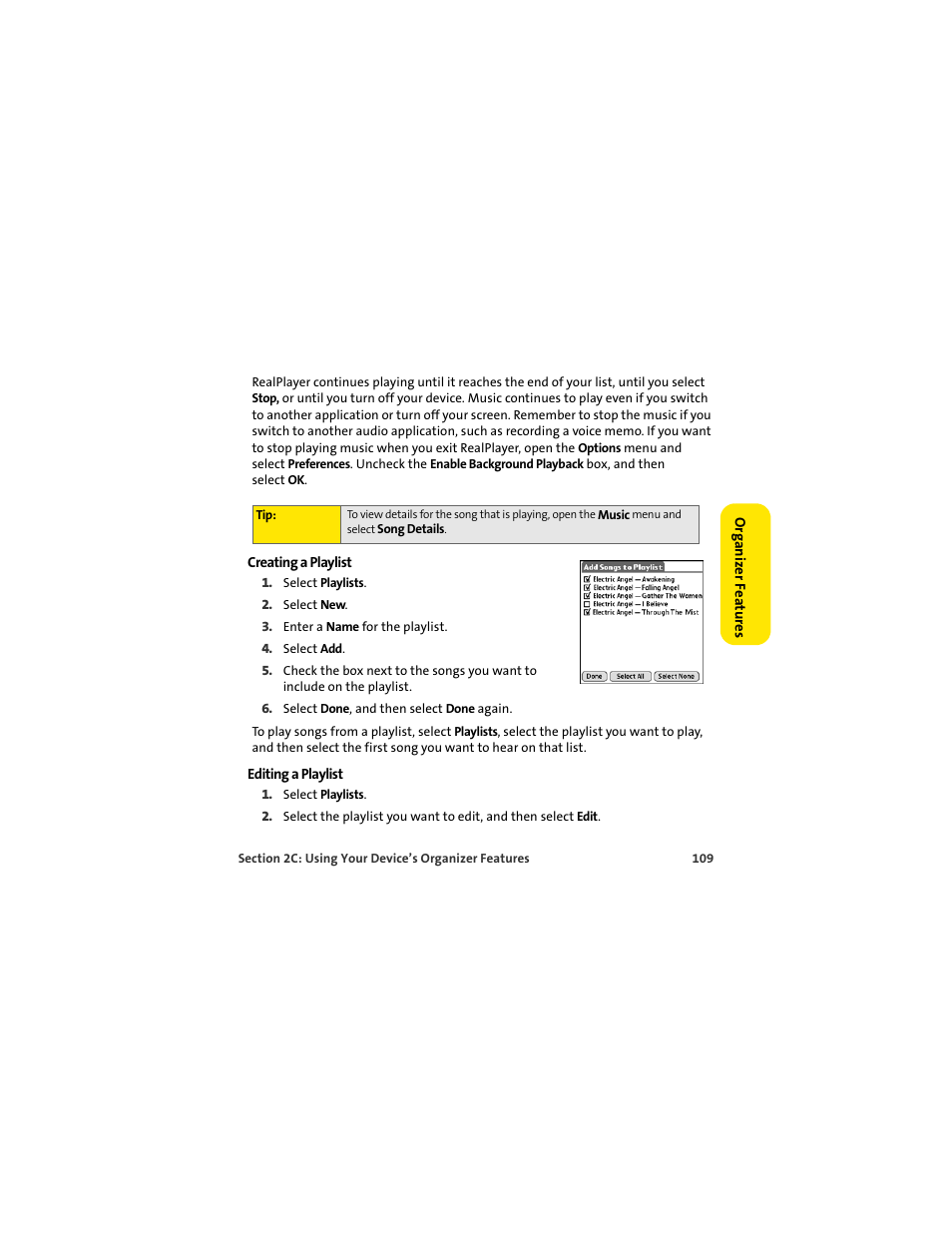 Palm 650 User Manual | Page 121 / 388