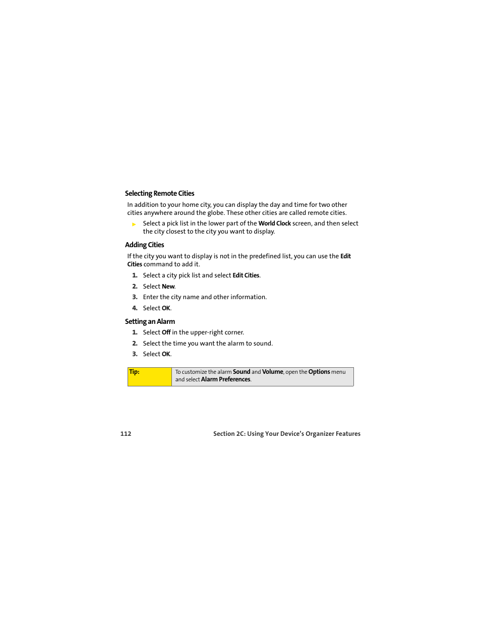 Palm 650 User Manual | Page 124 / 388