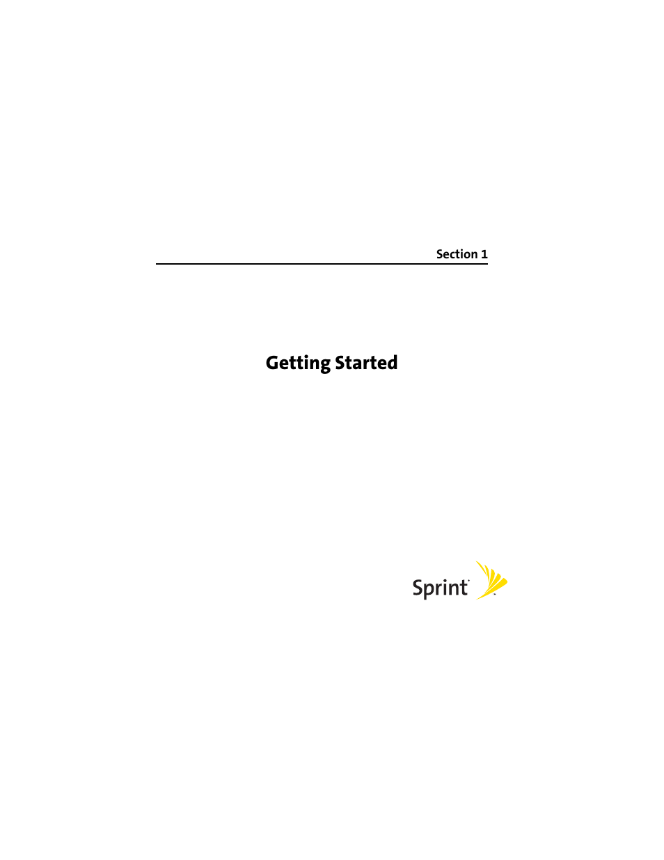 Section 1 getting started, Section 1: getting started, Section 1 | Getting started | Palm 650 User Manual | Page 13 / 388