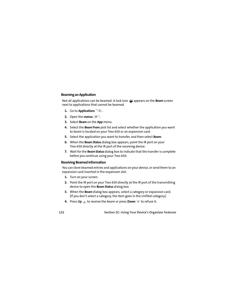 Palm 650 User Manual | Page 134 / 388