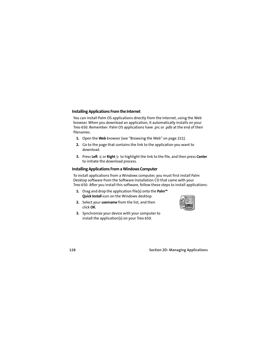 Palm 650 User Manual | Page 140 / 388