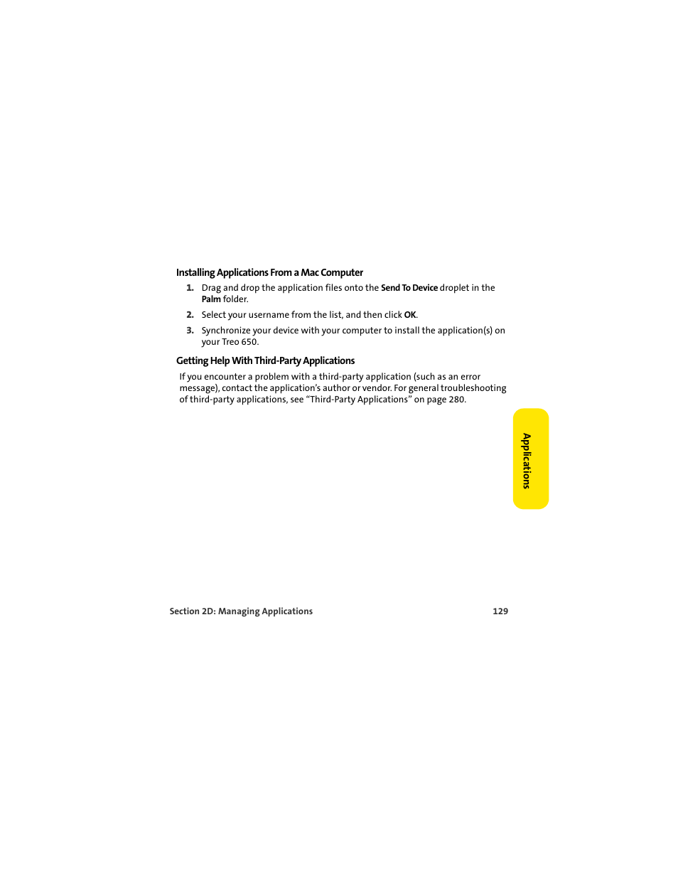 Palm 650 User Manual | Page 141 / 388