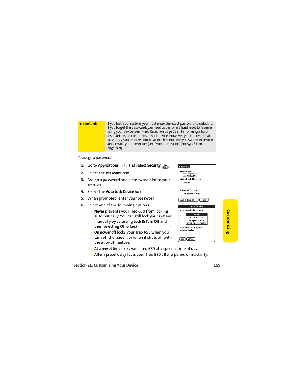 Palm 650 User Manual | Page 171 / 388