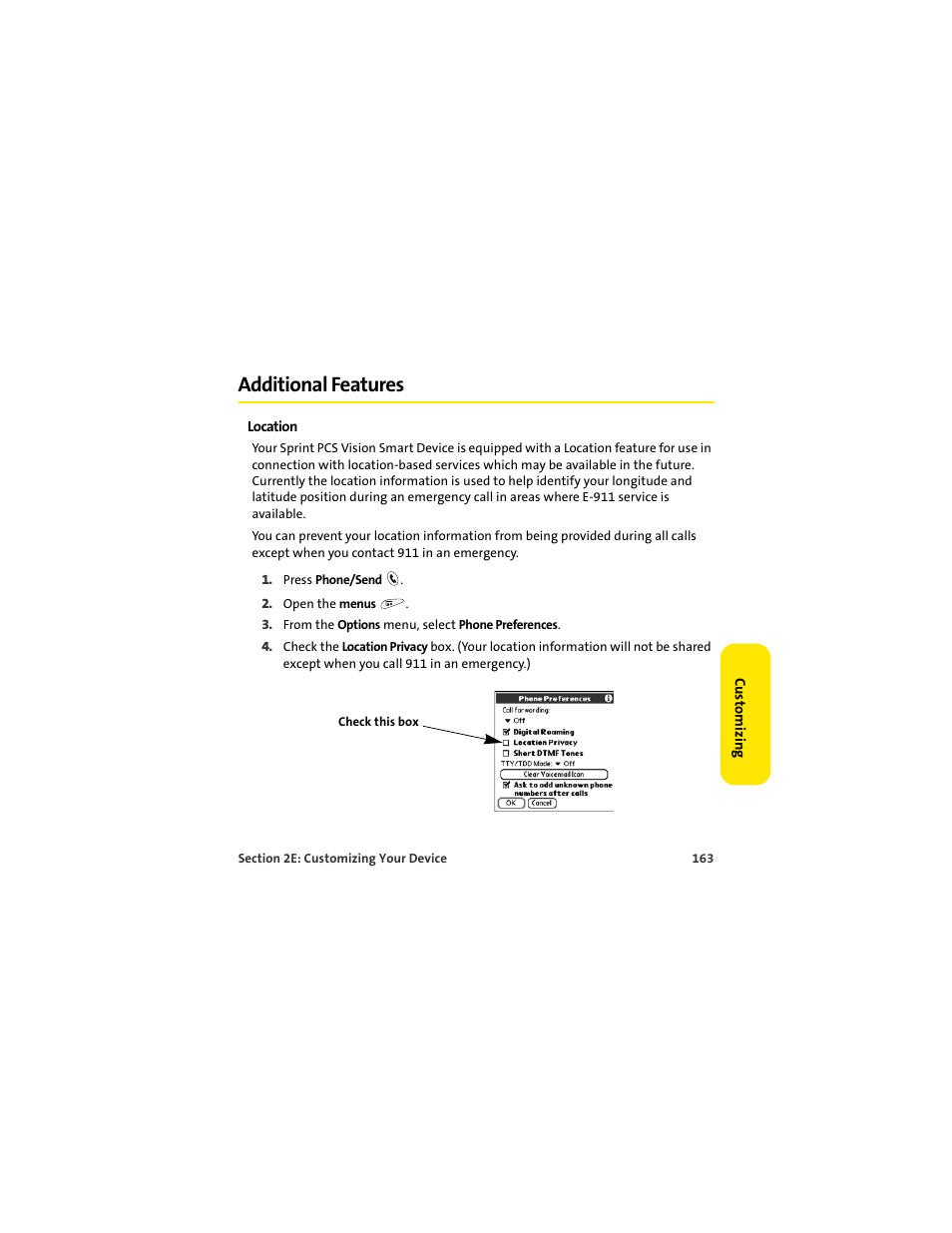 Additional features | Palm 650 User Manual | Page 175 / 388