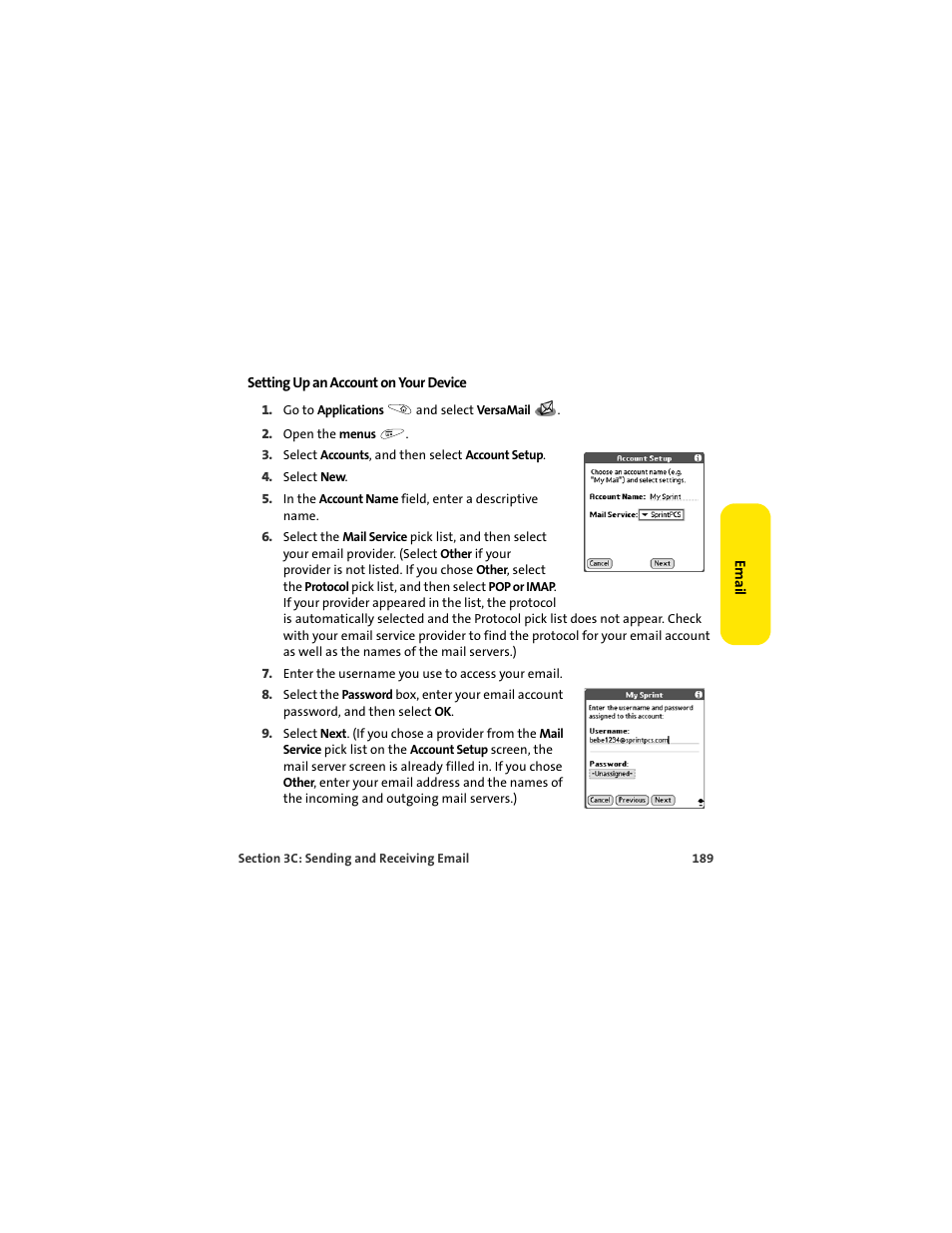 Palm 650 User Manual | Page 201 / 388