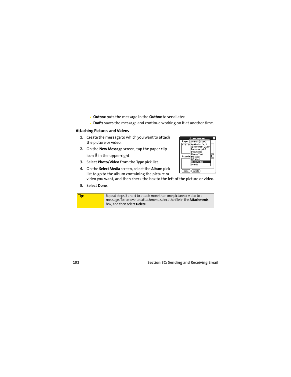 Palm 650 User Manual | Page 204 / 388