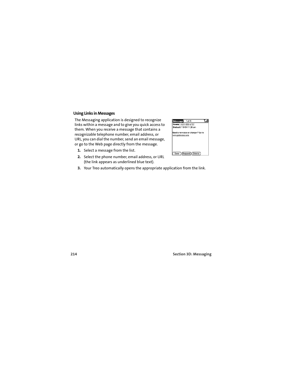 Palm 650 User Manual | Page 226 / 388