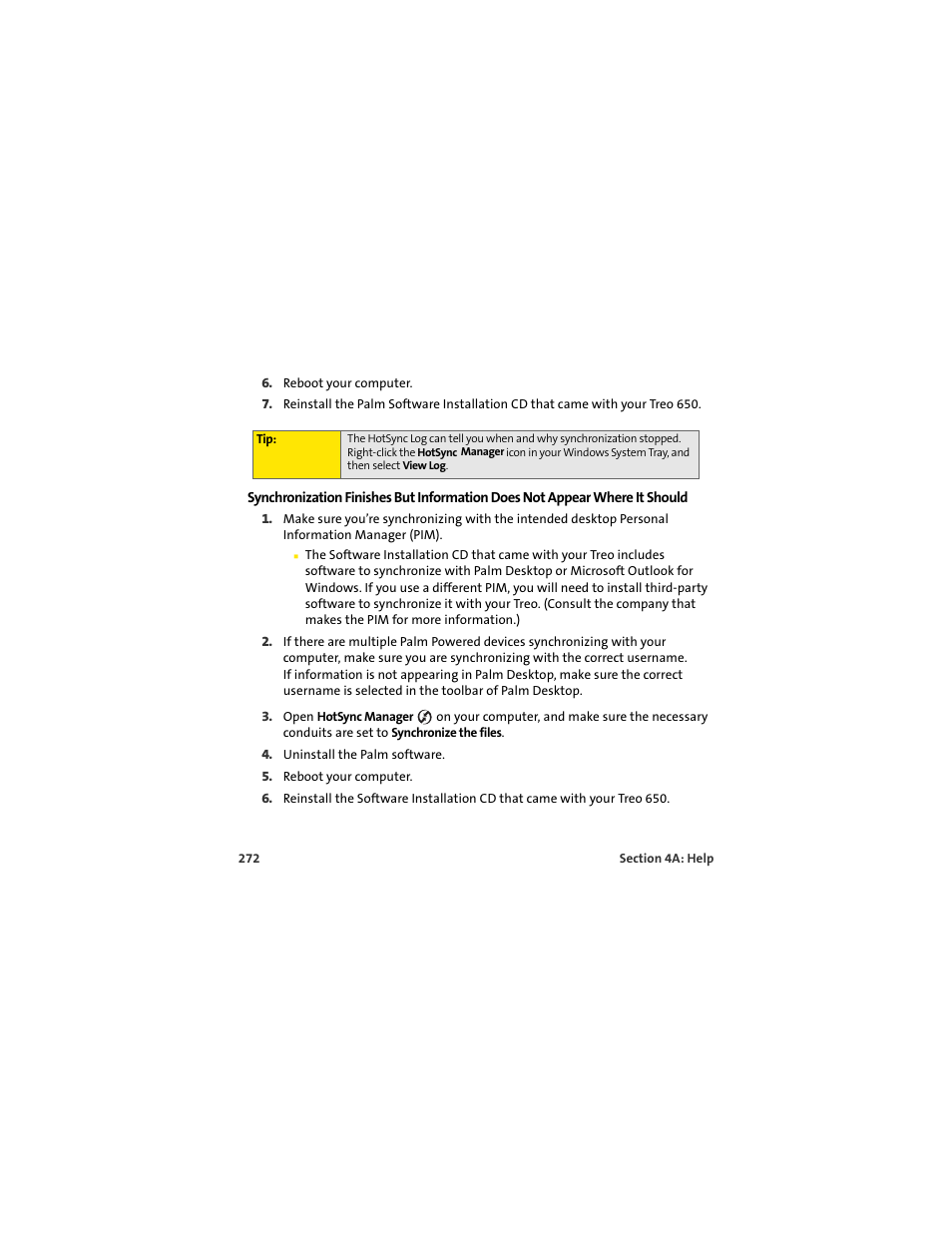 Palm 650 User Manual | Page 284 / 388