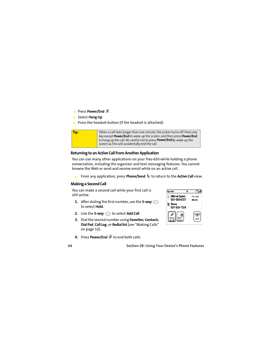 Palm 650 User Manual | Page 76 / 388