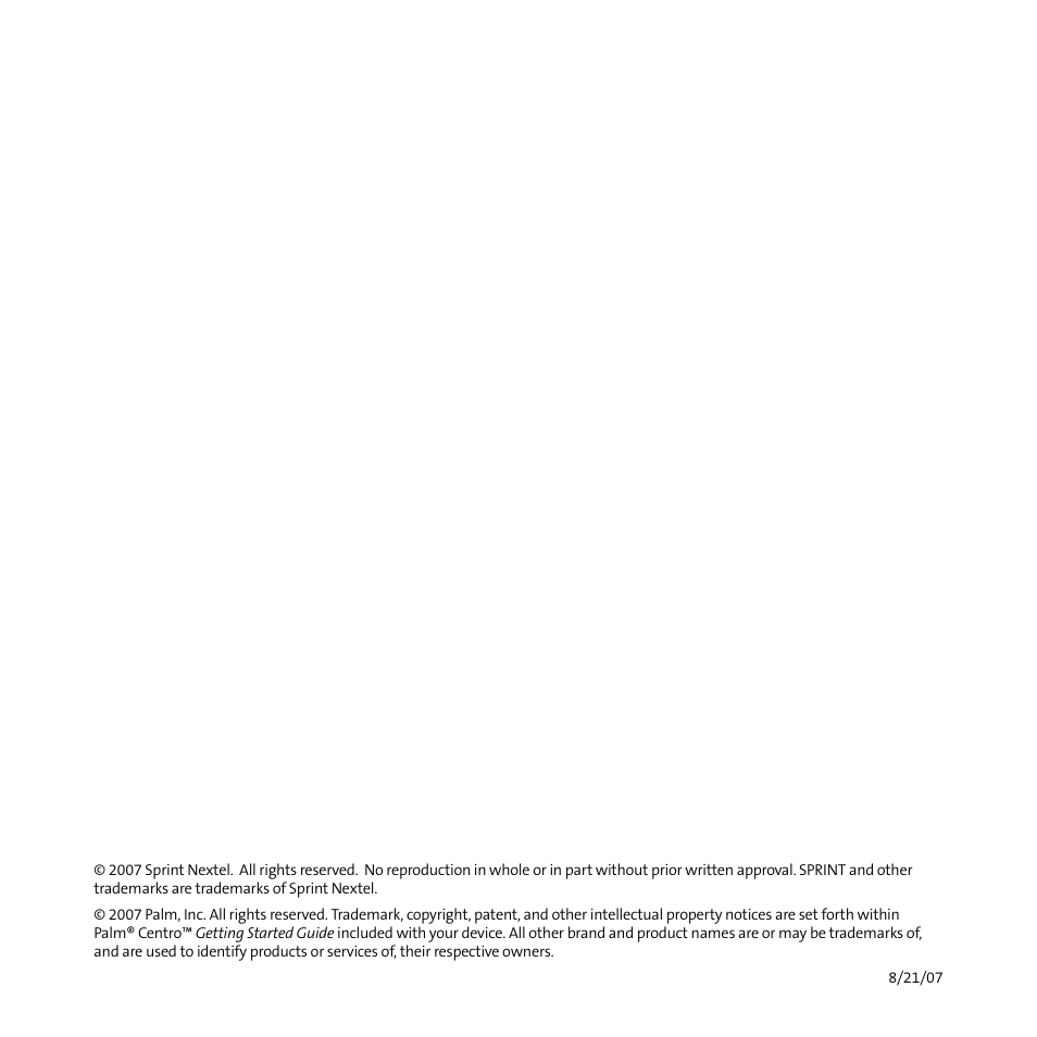 Palm Smart Phone User Manual | Page 2 / 22