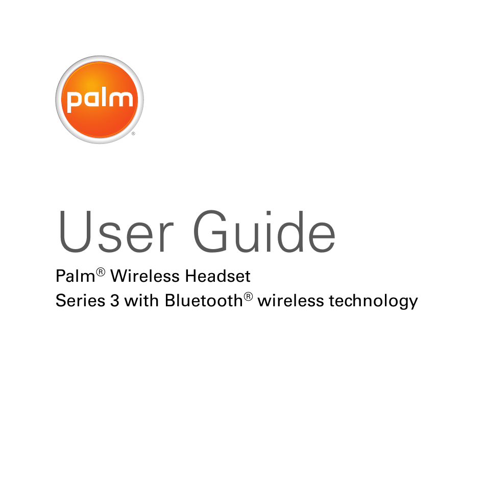Palm Series 3 User Manual | 28 pages