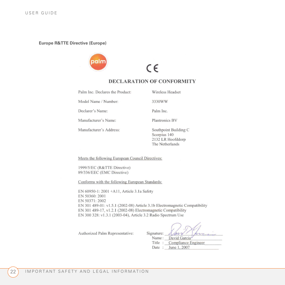 Palm Series 3 User Manual | Page 26 / 28