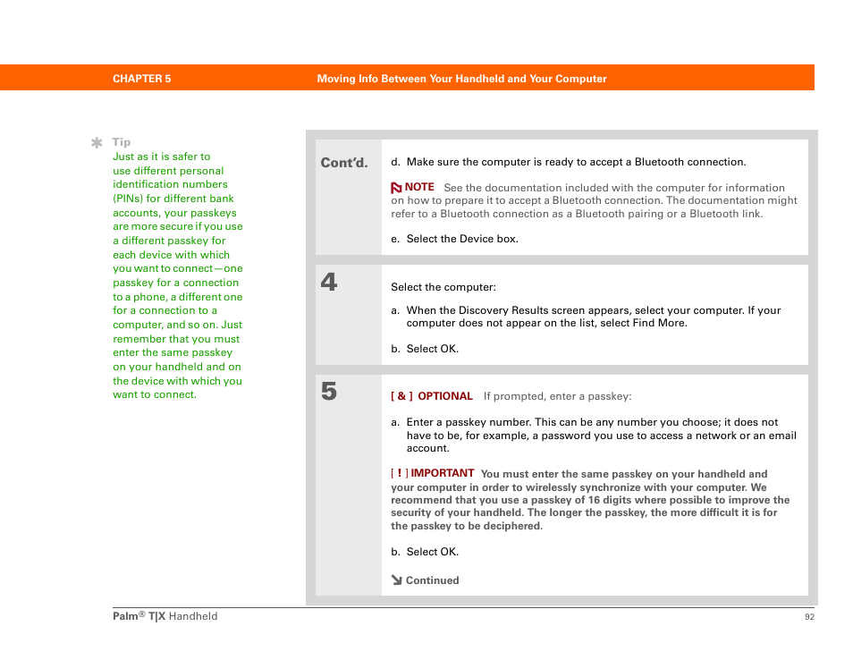 Palm TX User Manual | Page 114 / 690