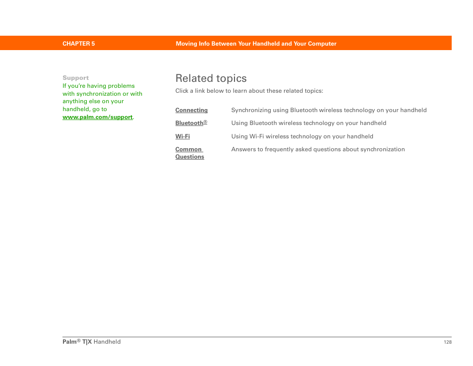 Related topics | Palm TX User Manual | Page 150 / 690