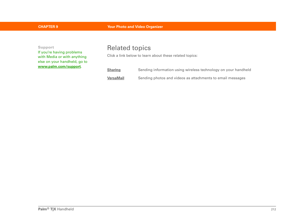 Related topics | Palm TX User Manual | Page 234 / 690