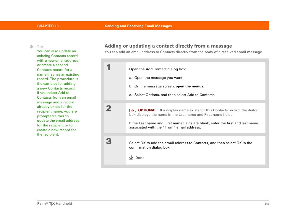 Palm TX User Manual | Page 368 / 690