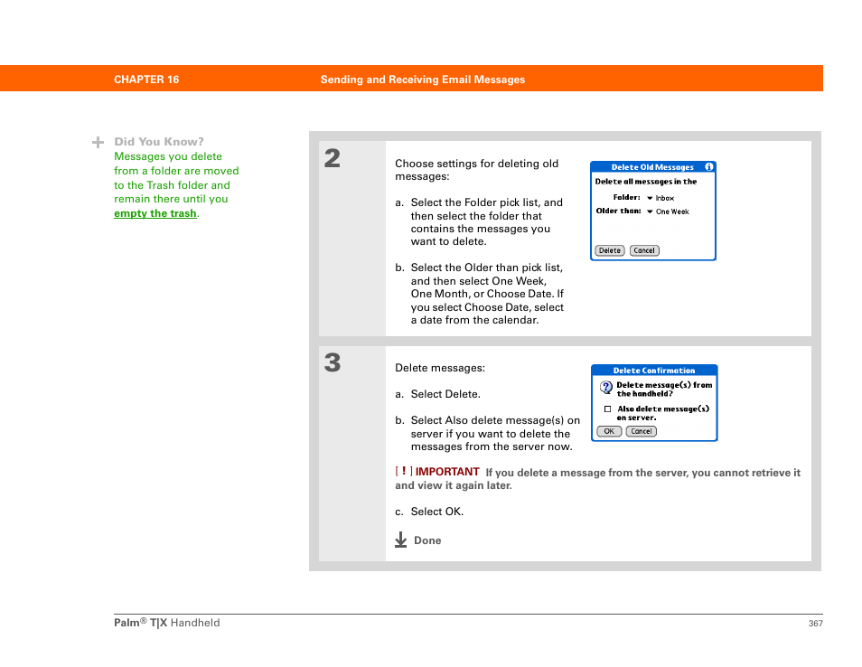 Palm TX User Manual | Page 389 / 690