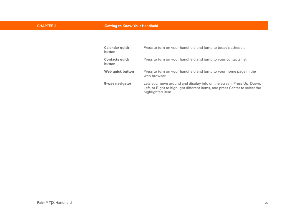 Palm TX User Manual | Page 42 / 690