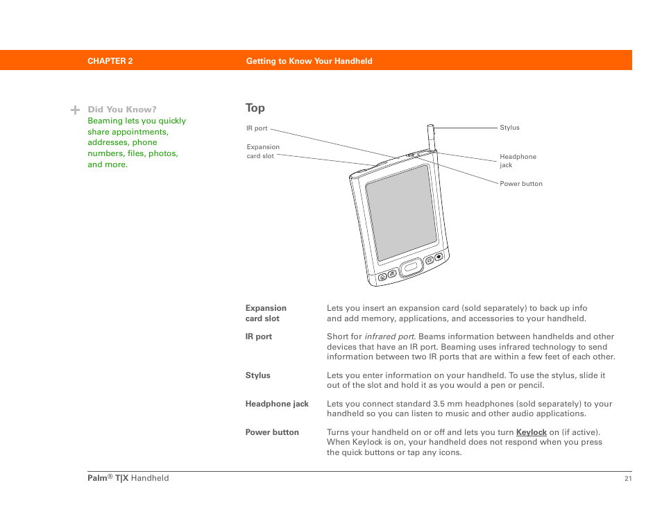 Palm TX User Manual | Page 43 / 690