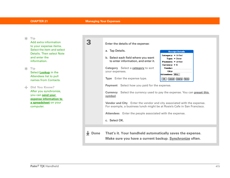 Palm TX User Manual | Page 495 / 690