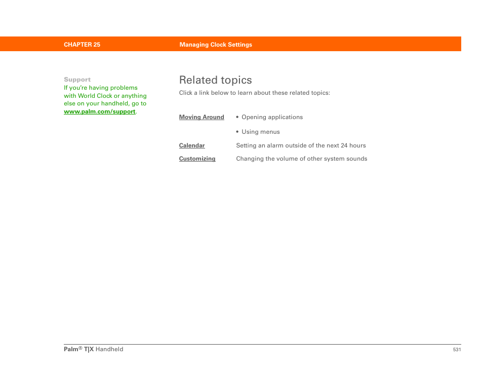 Related topics | Palm TX User Manual | Page 553 / 690