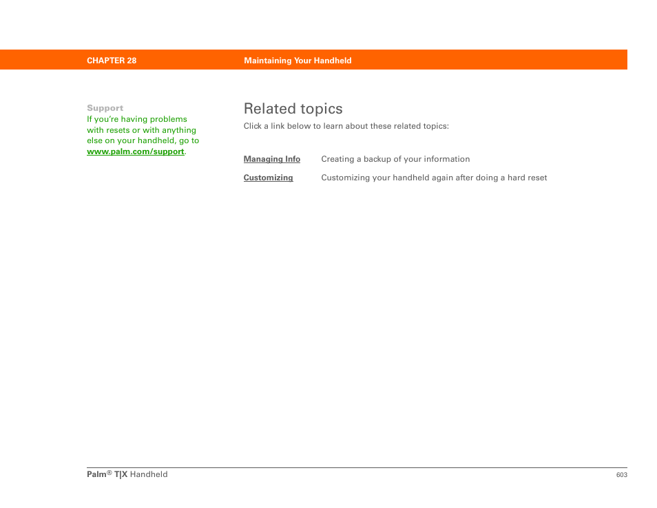 Related topics | Palm TX User Manual | Page 625 / 690